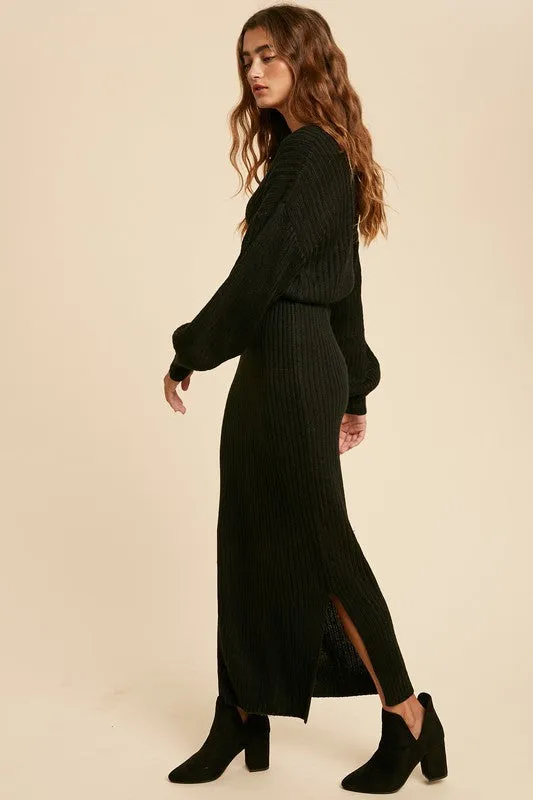 Black Sheila Sweaterdress