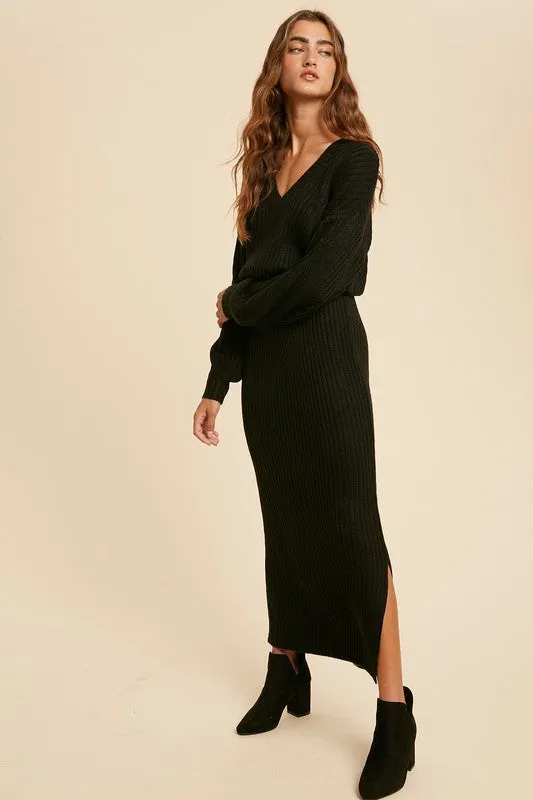Black Sheila Sweaterdress