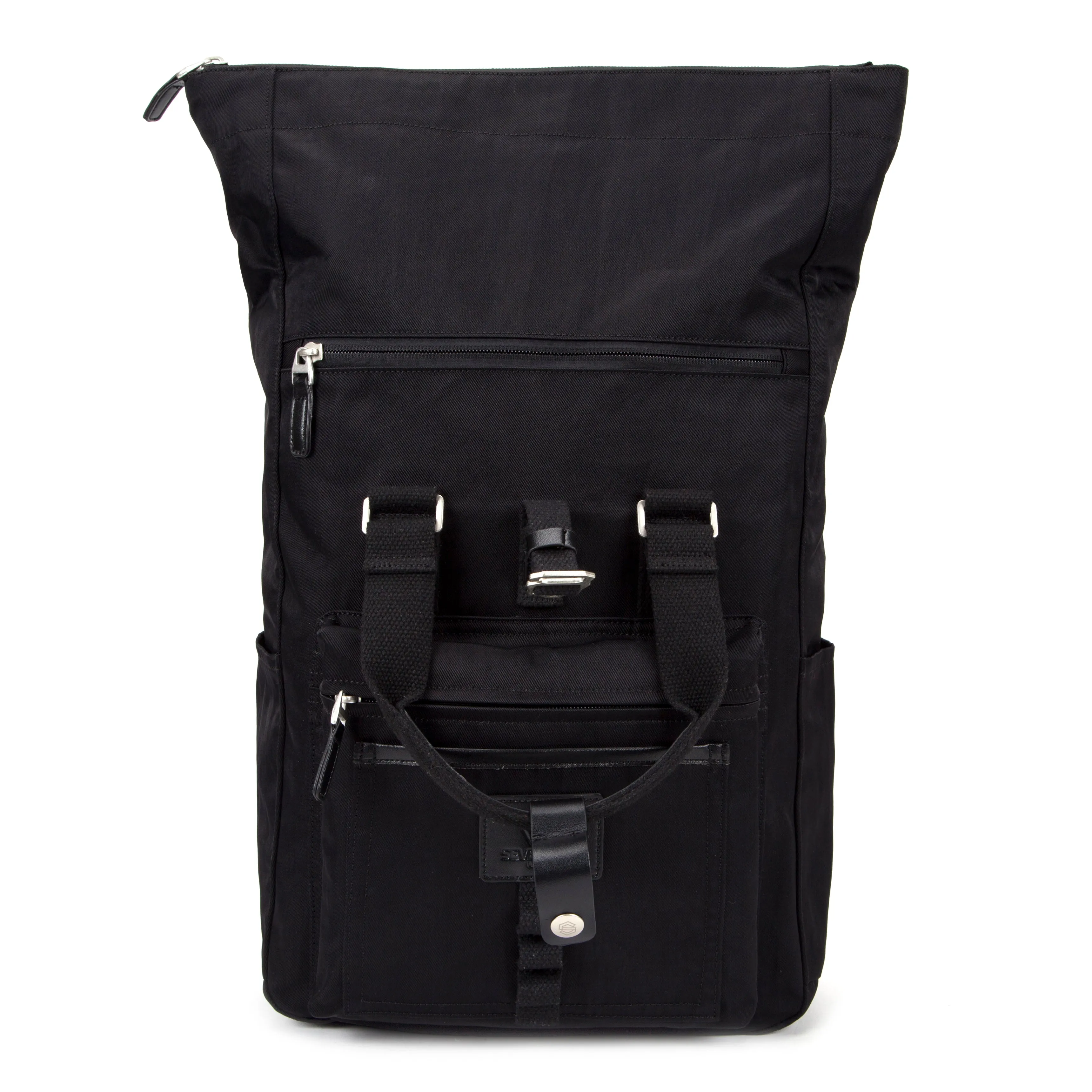 Canary Wharf Backpack - Black with Black