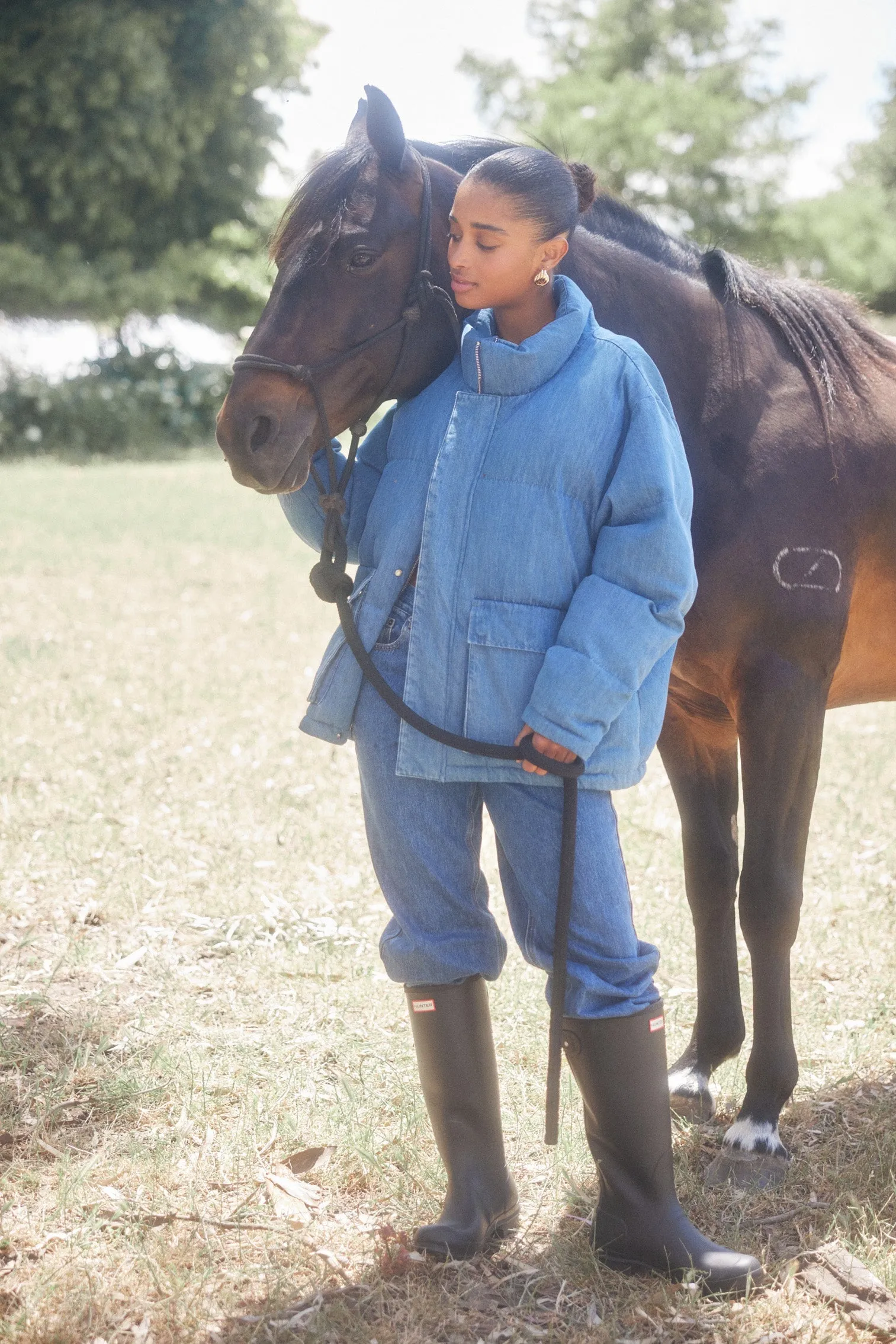 Denim Puffer - Denim Blue *Arriving late May