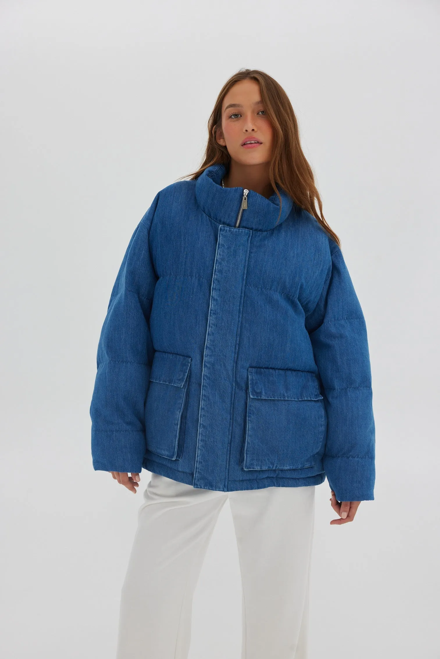Denim Puffer - Denim Blue *Arriving late May