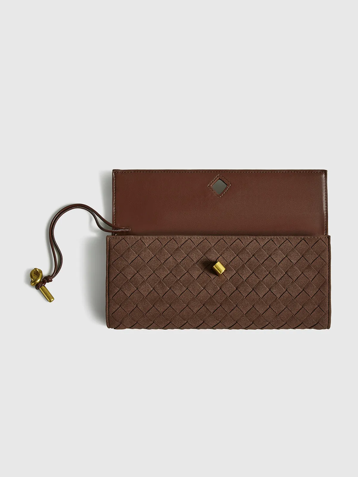 Flap Sude Clutch Tas