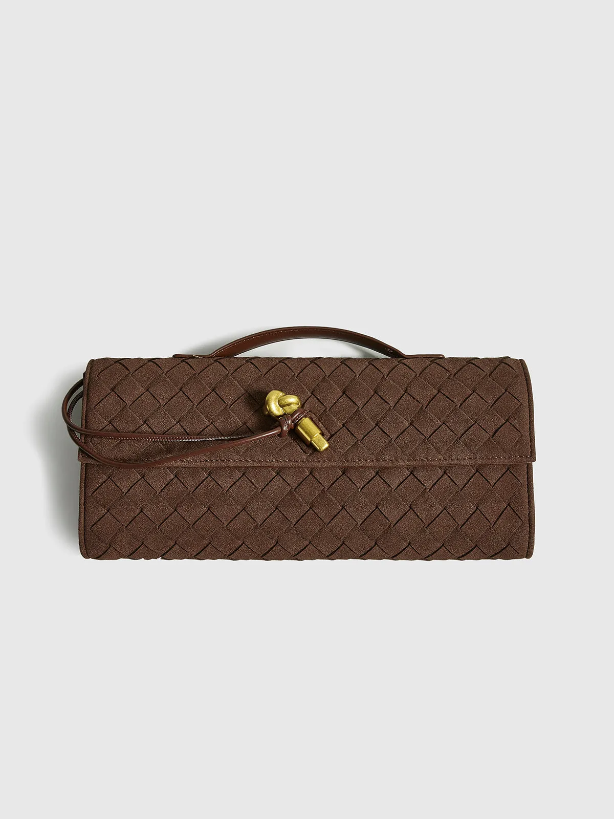 Flap Sude Clutch Tas