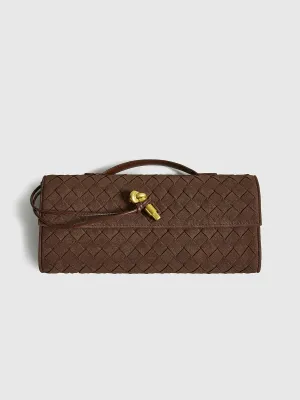 Flap Sude Clutch Tas