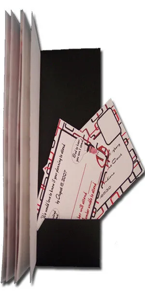 Geometric Booklet Wedding Invite