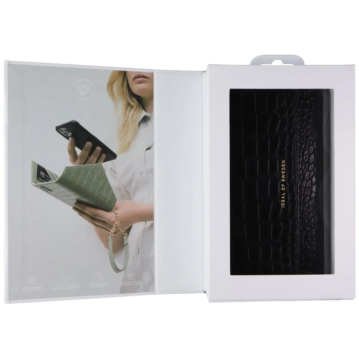 iDeal of Sweden Signature Clutch Case for iPhone 12 Pro Max - Jet Black Croco