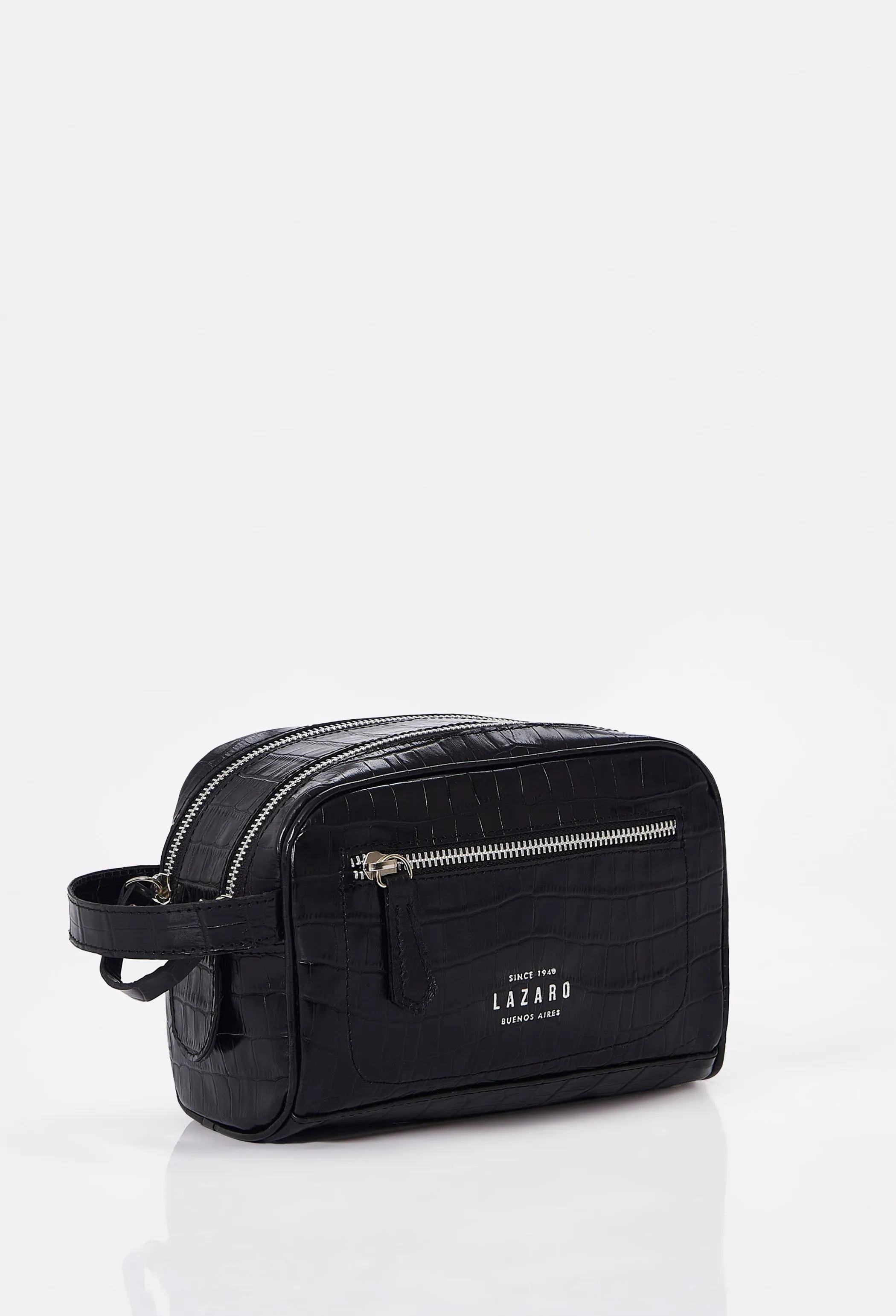 Premium Leather Zippered Toiletry Bag - Stylish and Durable Travel Organizer for Toiletries and Accessories