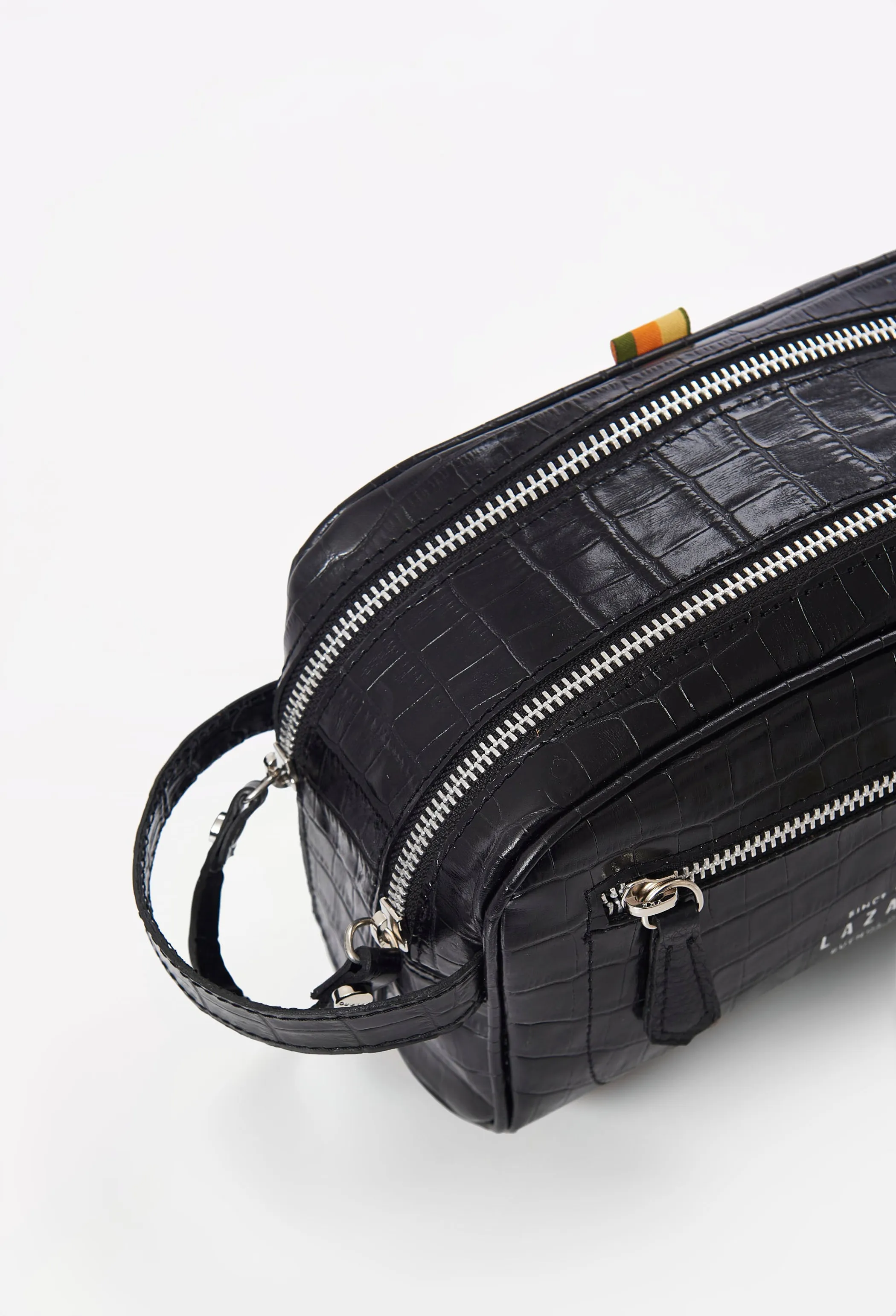 Premium Leather Zippered Toiletry Bag - Stylish and Durable Travel Organizer for Toiletries and Accessories