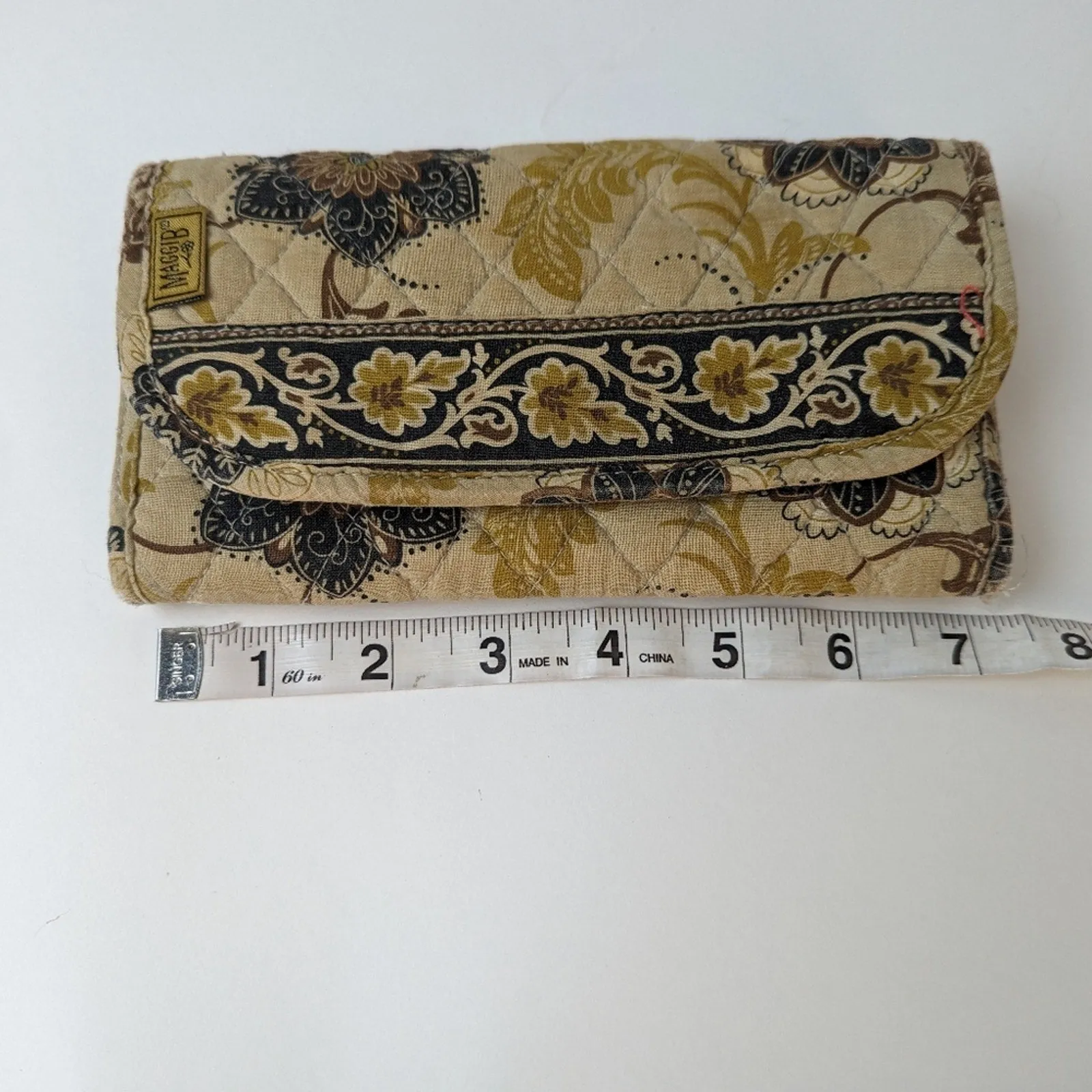 Maggie B Quilted Trifold Wallet