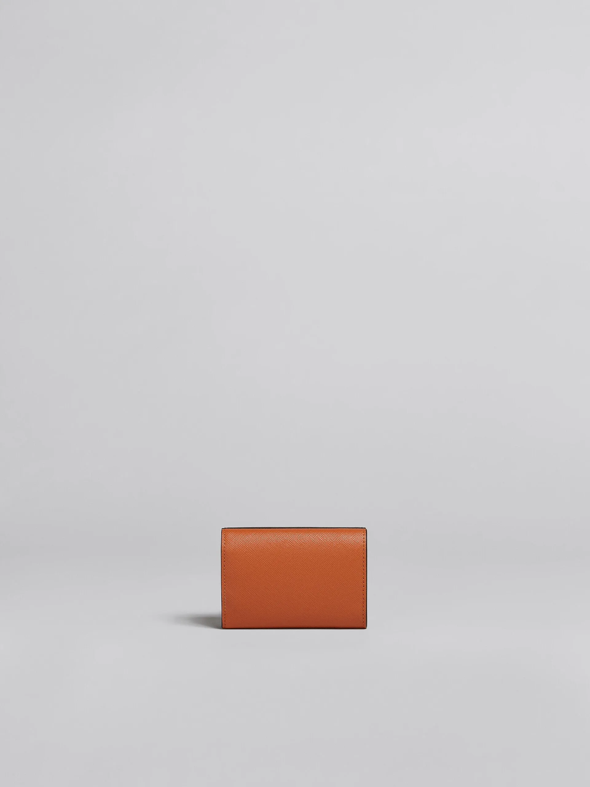 Marni Leather Trifold Wallet - Blue/Black/orange