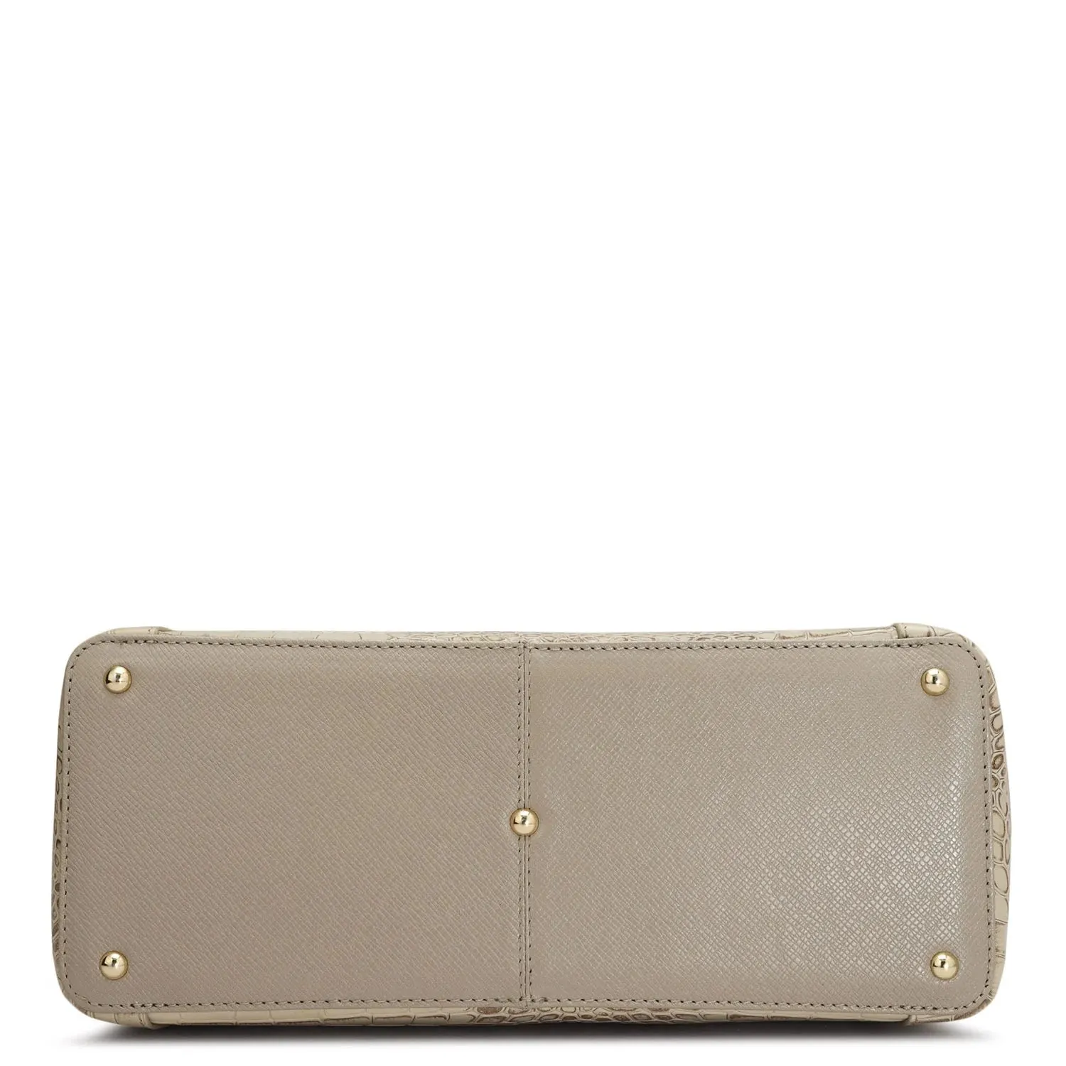 Medium Croco Leather Hobo - Frost