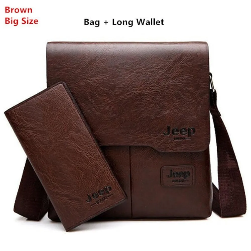 men's messenger handbags leather shoulder officework travel handbag ✈️ free.shipping