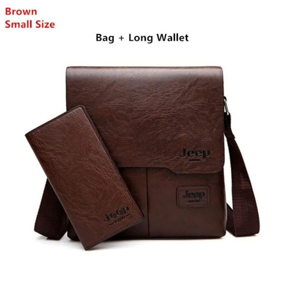 men's messenger handbags leather shoulder officework travel handbag ✈️ free.shipping