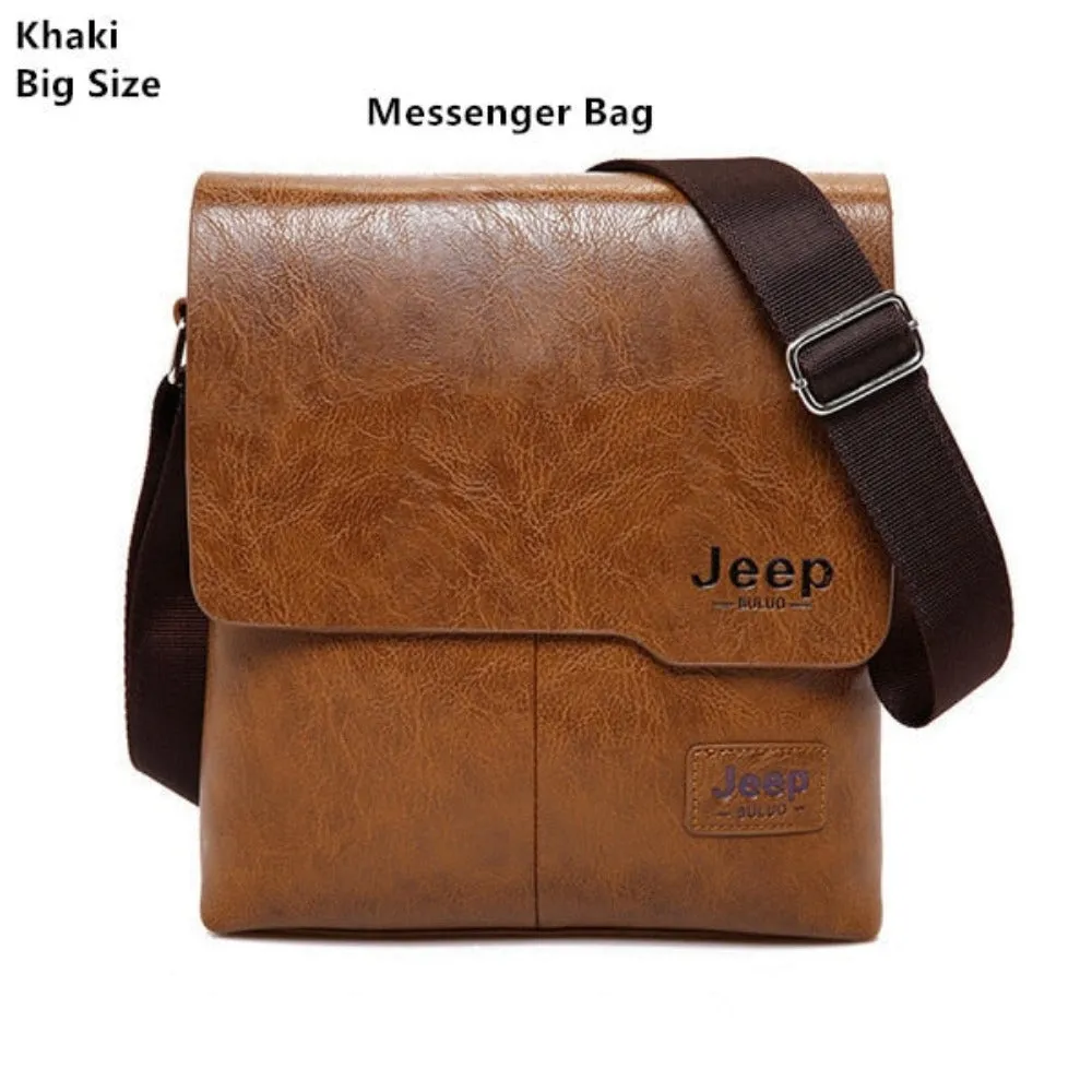 men's messenger handbags leather shoulder officework travel handbag ✈️ free.shipping
