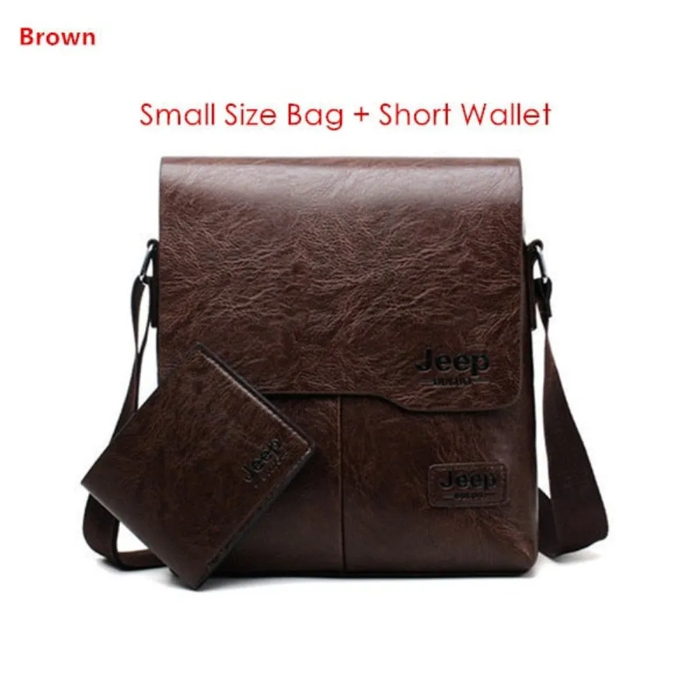 men's messenger handbags leather shoulder officework travel handbag ✈️ free.shipping