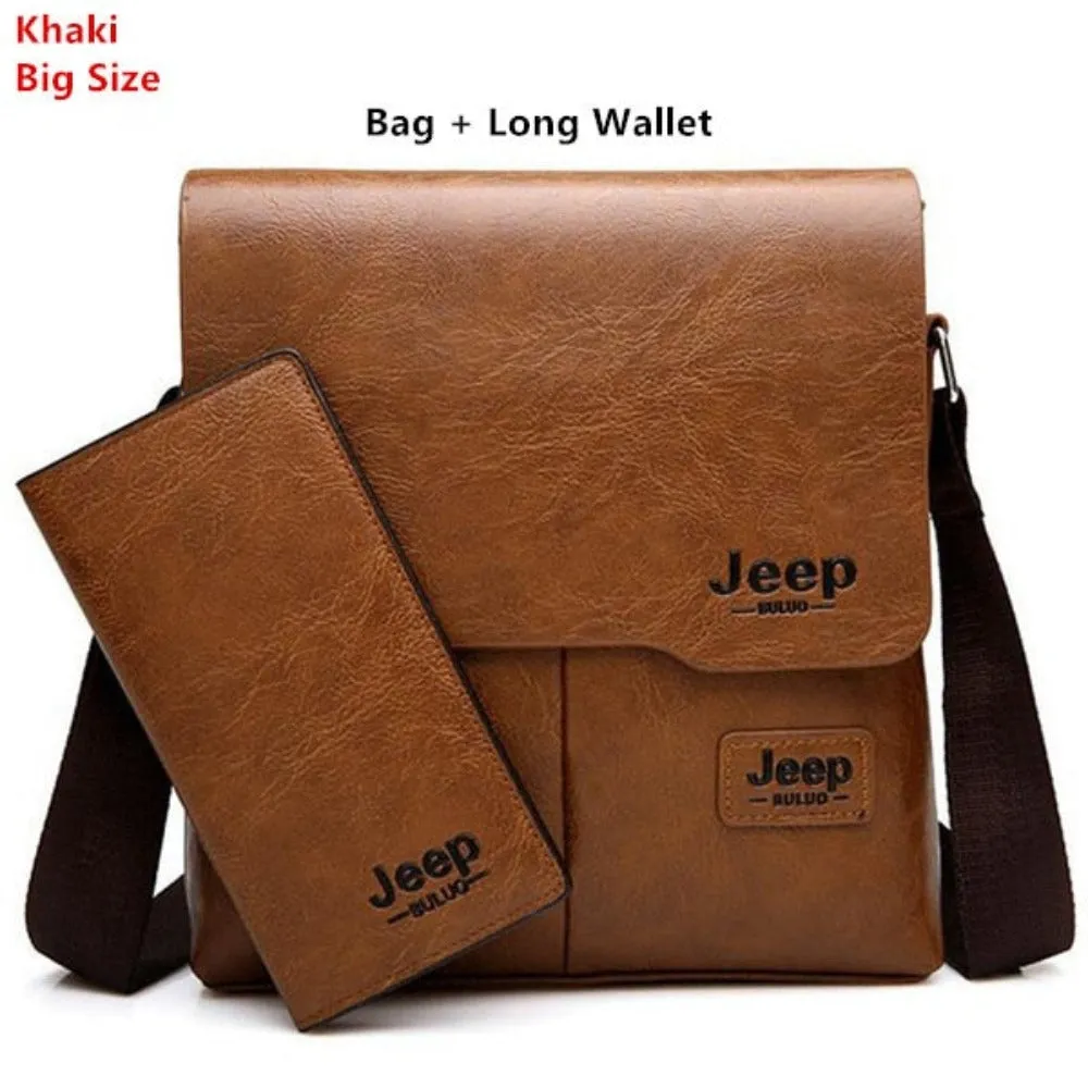 men's messenger handbags leather shoulder officework travel handbag ✈️ free.shipping