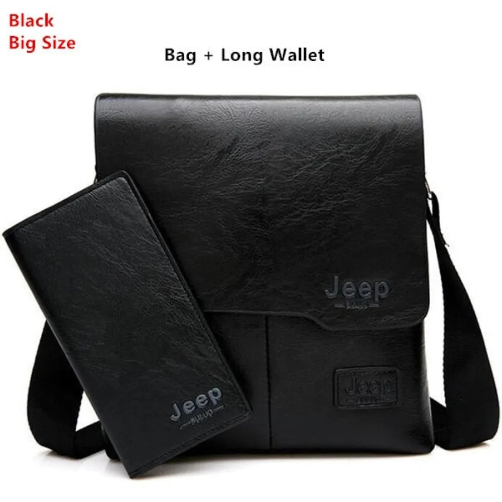 men's messenger handbags leather shoulder officework travel handbag ✈️ free.shipping