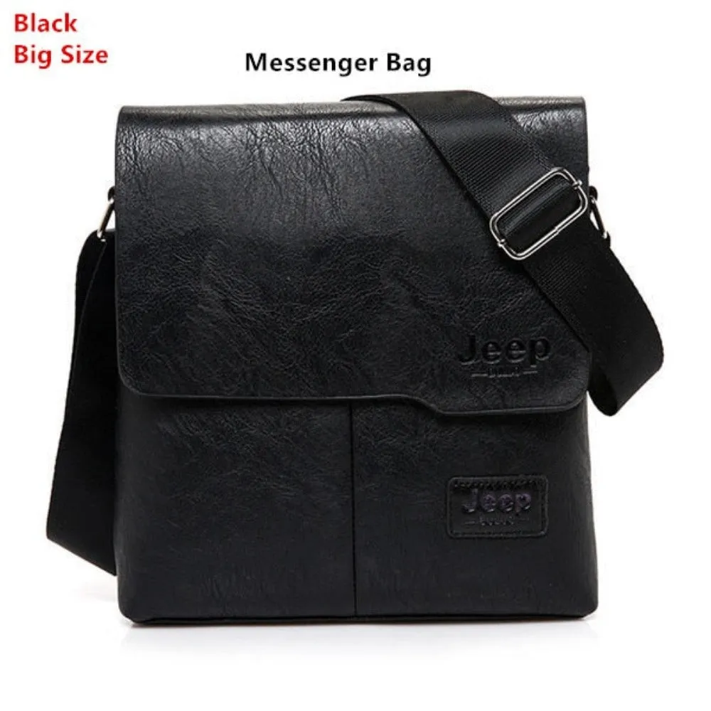 men's messenger handbags leather shoulder officework travel handbag ✈️ free.shipping