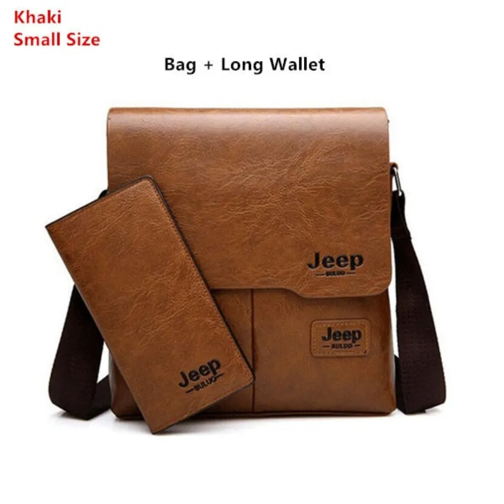 men's messenger handbags leather shoulder officework travel handbag ✈️ free.shipping
