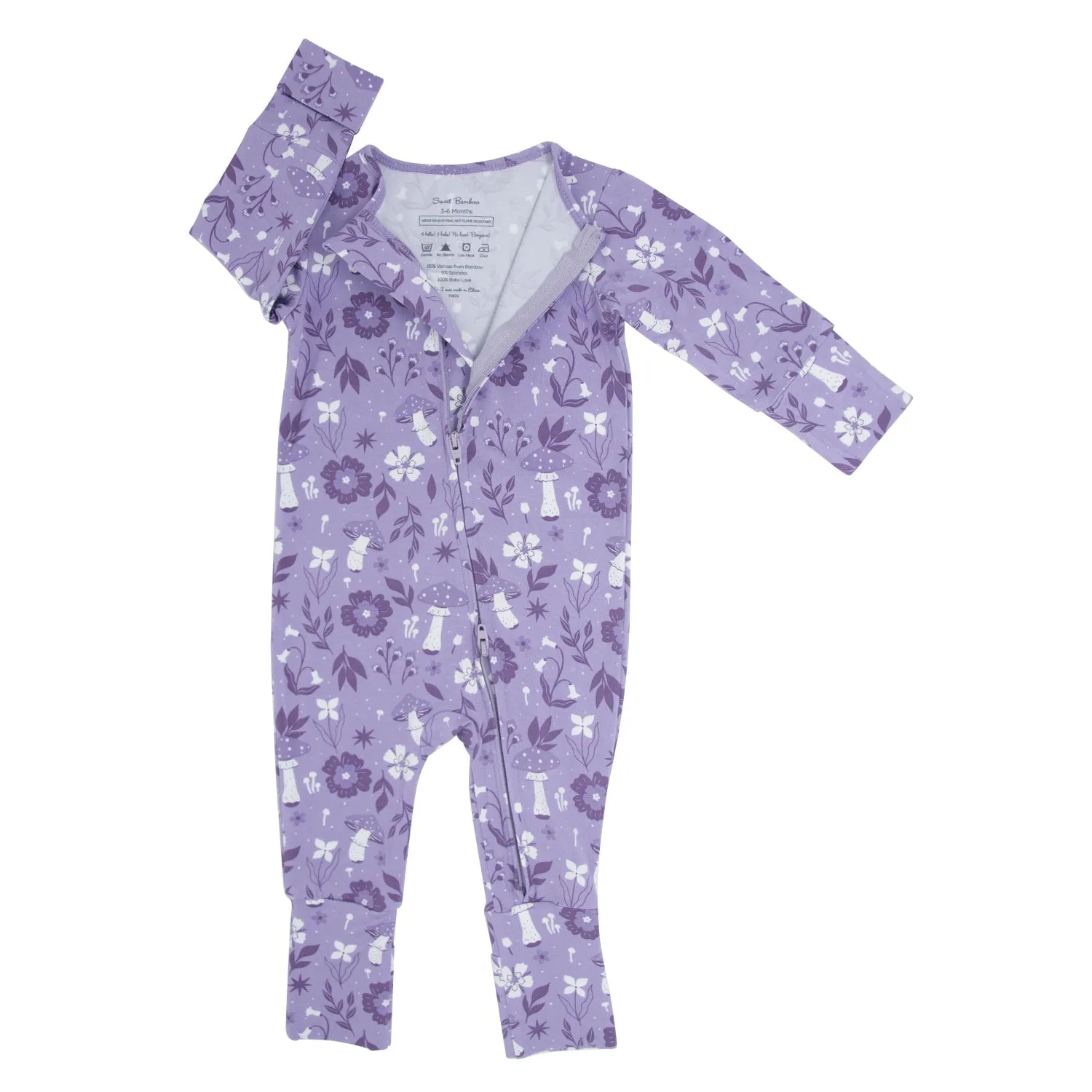 Mushroom Floral Convertible Romper