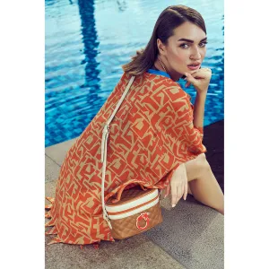 Oceana Clutches Brown Vanity Bag