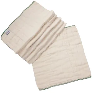 OsoCozy Organic Cotton Prefold Cloth Diapers - 6 pack- Better Fit