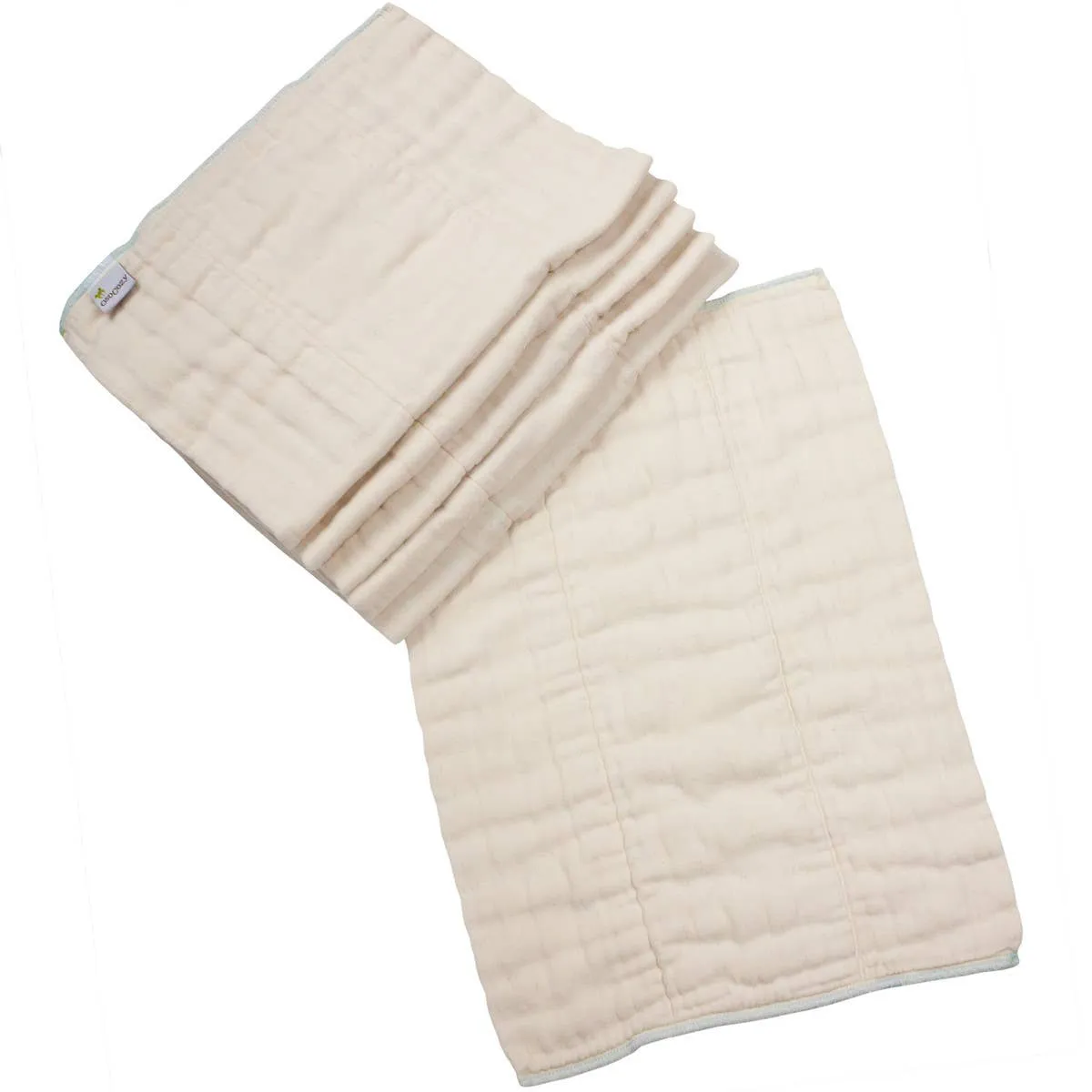 OsoCozy Organic Cotton Prefold Cloth Diapers - 6 pack