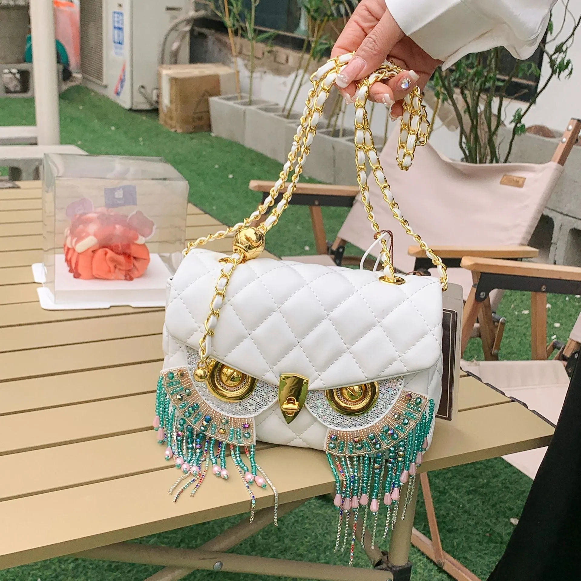 Owl Shape 3D bag with tassel Detailing
