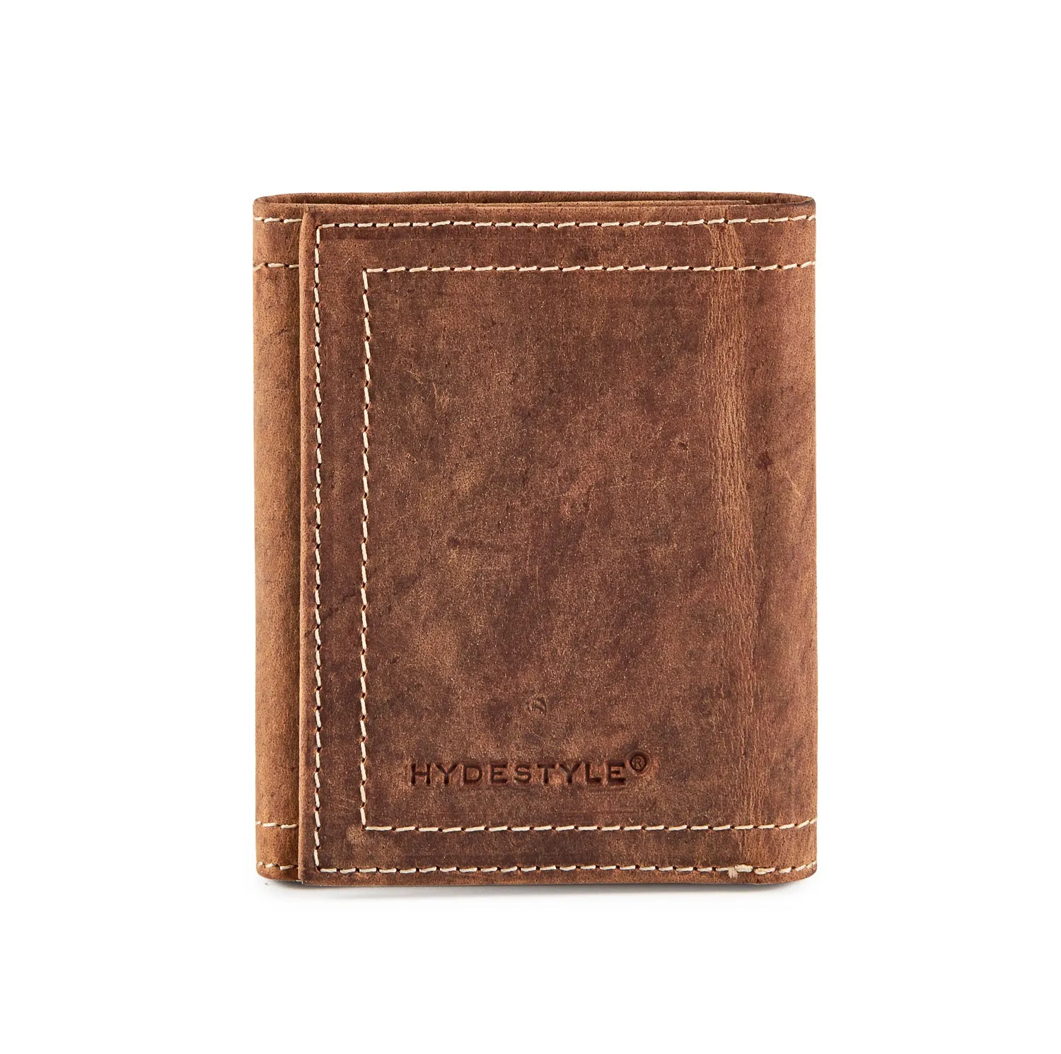 Paulo Distressed Leather Mens' Trifold Wallet #GW703