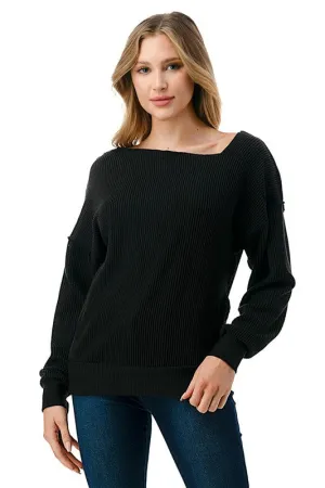 Slouchy One Shoulder Top