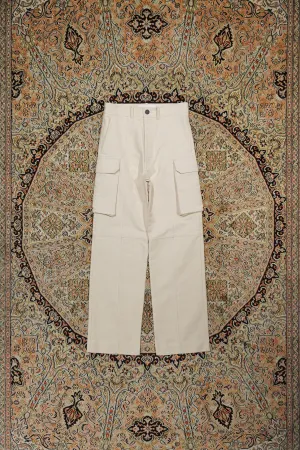 UNIFORME STITCH-DETAIL FLAP-POCKET TROUSERS