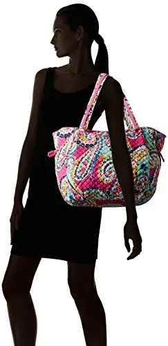Vera Bradley Iconic Glenna Tote, Signature Cotton, Wildflower Paisley
