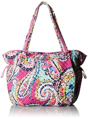 Vera Bradley Iconic Glenna Tote, Signature Cotton, Wildflower Paisley